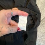 SheIn  Curve 2XL Plain Solid Black Button-Front Women's Top Short Sleeves Blouse Photo 4