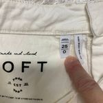 Loft Cream Button Front Wide Leg Jeans Sz 25 0 Photo 6