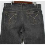 Calvin Klein Jeans Y2K Calvin Klein Womens Flare Jeans 14 Charcoal Gray Grunge Retro Classic Photo 3