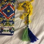 GIACOMO CINQUE FOR ANTICA SARTORIA
BLUE SEQUINS YELLOW GREEN BEADED CLUTCH ITALY Blue Photo 3
