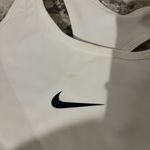 Nike NWT White Medium Support Non Padded Swoosh 2.0 Sports Bra Size Small Photo 2