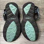 Teva  Women's Black and Teal Sandals Photo 6