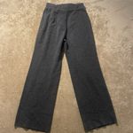 ZARA  Pants Womens Small Thick Knit Wide Leg Dark Gray Stretch Comfort Basic Mod Photo 2