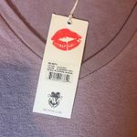 Wildfox  Deep V Elderberry Lavender Pullover Sweatshirt Top M Photo 1