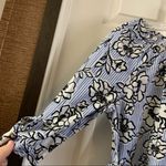 Como vintage  Blue/White Floral Off Shoulder Dress M Photo 3