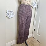 Maeve NTM: by Anthropologie Margot Herringbone Orange, Blue & Tan Knit Pants L Photo 6