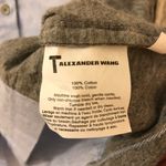 T by Alexander Wang Rolled Sleeve Tee Business Work Top Blue Grey Gray Shirt XS Photo 3