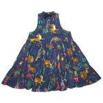 Sézane NWT Sezane x G. Kero Palmira in The Animal Navy Cotton Mini Dress 38 / US 6 Photo 1