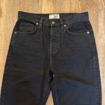 Free People Black A New Day Mid Rise Straight Leg Jeans Photo 2