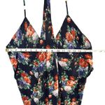 Poetry Mini Dress Womens S Navy Blue Floral Asymmetrical Layered Cover Up Boho Photo 6