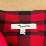 Madewell Flannel Tie Front Shirt in Buffalo Check Photo 7
