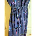 Johnny Was Womens Silk Paisley Print Drawstring Waist Midi Dress Size S Photo 2