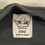 Boys Lie Tank Top One Size Black Bat Ribbed Crop Studded Gothic Y2K Streetwear Photo 7