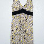 Diane Von Furstenberg  Black & Yellow Ophelia Silk Mini Dress Size 4 Photo 0