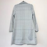 MELLODAY  Plaid Notch Lapel Open Front Trench Coat in Gray Plaid Small Photo 5