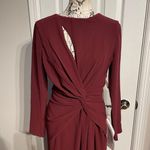 Dress the Population Naomi Cutout Twist Knotted Draped Photo 5