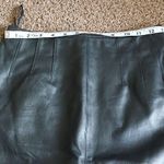 Tannery west women’s black leather midi skirt zip up back size 6 Photo 5