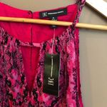 NWT INC Pink Snakeskin‎ Keyhole Midi Dress Medium Photo 4