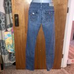 True Religion Blue World Tour Low Rose Skinny Jeans Y2K Size 27 Photo 5