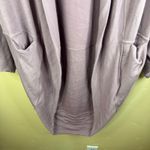 Athleta Womens Etheral Cocoon Wrap Stretch Mauve Cardigan Sweater Knit Open SM Photo 2