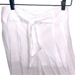 I.N. San Francisco Wide Leg Pants Small White Bow Cropped Flowy Casual BOHO linen Photo 2