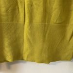 Ann Taylor  mustard crew neck with with cut outs in size Large Photo 3