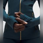 Lululemon NWT Define Jacket Full Zip Nulu Indochine Blue Gold Size 6 Photo 4