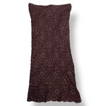 Ann Ferriday Brown Stretch Lace Skirt One Size USA Y2K Romantic Bow Trim Fairy Photo 4