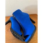 Bar III Dillard Suede Fabric Uppers Ankle Zip Up Boot Blue Size 7 Sku 2878 EUC Photo 4