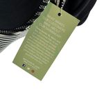 Garnet Hill One Piece Swimsuit Ruched Plunge Striped Black Cream Size 8 Photo 12