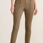 ALC Frank A.L.C. Kingsley High-Waist Lace-Up Skinny Pants Photo 1
