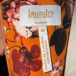 Laundry by Shelli Segal  Gathered Sleeve Floral Mini Dress Pumpkin Teal Size 16 Photo 6