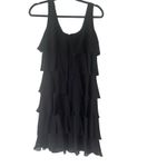 Patra Vintage‎ 90s Women's Size 10 Black Ruffle Sequin Whymsigoth Mini Dress Photo 3