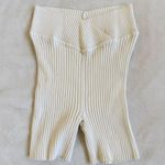 NBD Downtown Ribbed Short in White Photo 3