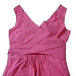 J.Crew NWT Wrap-tie Jumpsuit in Bright Coral Pink Cotton Poplin Jumper 2 $128 Photo 4