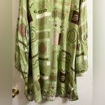 Ashro Green and Brown Bell Sleeve Dress/Shirt Size 3X Photo 3