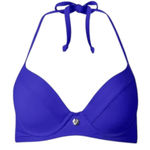 Venus  My Favorite Bra Bikini Swim Top Size 36D Cobalt Blue Vacation‎ Beach Heart Photo 0