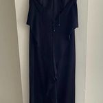 Halston Heritage  Black High-Neck Gown with Draped Ruffle Back Size 4 Photo 7