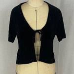 Ballinger Gold Black Short Sleeve Velvet Tie Photo 0