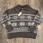Grey Bandit Warm Me Up Sweater in Brown/Ivory Photo 0
