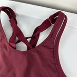 Fabletics Belle High Impact Sports Bra Sz Medium Maroon Strappy Back Photo 8