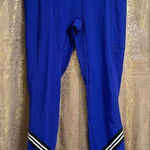 Free People  Movement Cobalt Blue Zephyr Striped Leggings Small Photo 0