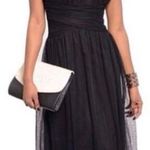 BLACK STRAPLESS LONG DRESS Photo 0