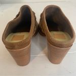 Dolce Vita Serla Leather Truffle Suede Stacked Heel Mule Shoe 10 Photo 4