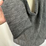 Eileen Fisher  Alpaca Blend‎ Drape Neck Sweater Gray Merino Wool Knit Medium Photo 2