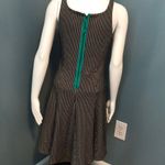 Anthropologie Bordeaux Tanith Skater Dress NEW Photo 4