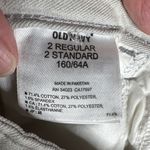 Old Navy  Mid-Rise Rockstar Distressed Light Gray & White Jeans Size 2 Photo 5