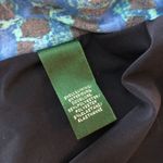 Ralph Lauren Dress Faux Wrap Surplice Neckline 3/4 Sleeve Blue Green 18W Photo 3