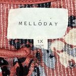 MELLODAY  Floral Smock 3/4 Sleeve V-neck Blouse 1X Photo 6