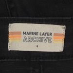 Marine layer  Archive A Line Skirt Women's 0 Black Mini Stretch Dark Academia Photo 4